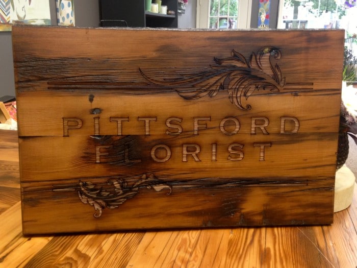 Pittsford Florist Sign
